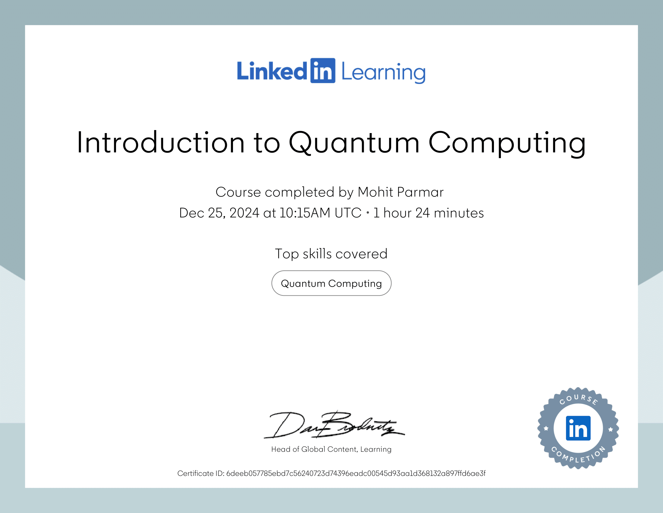 Introduction to Quantum Computing