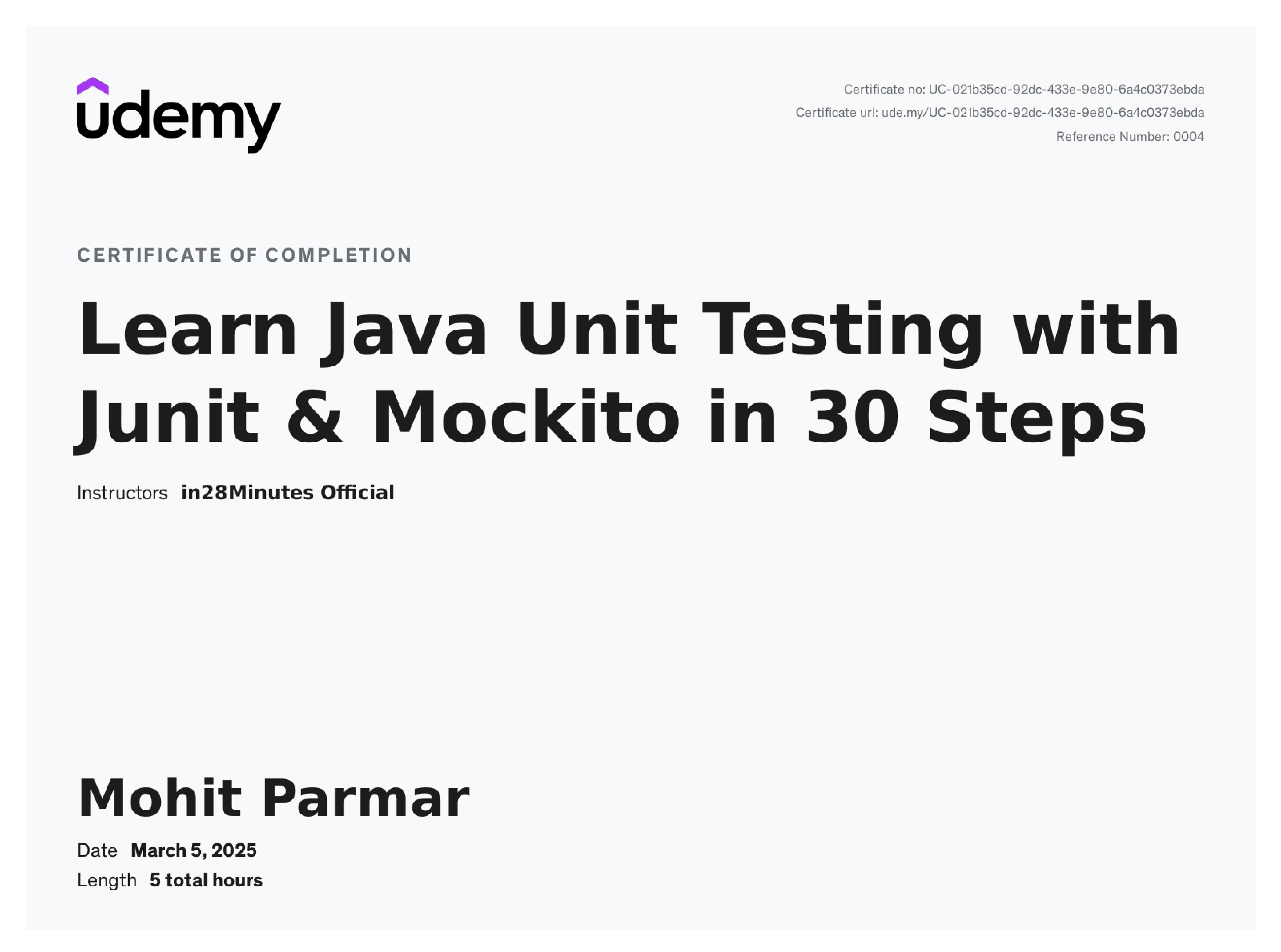 Learn Java Unit Testing with Junit & Mockito in 30 Steps