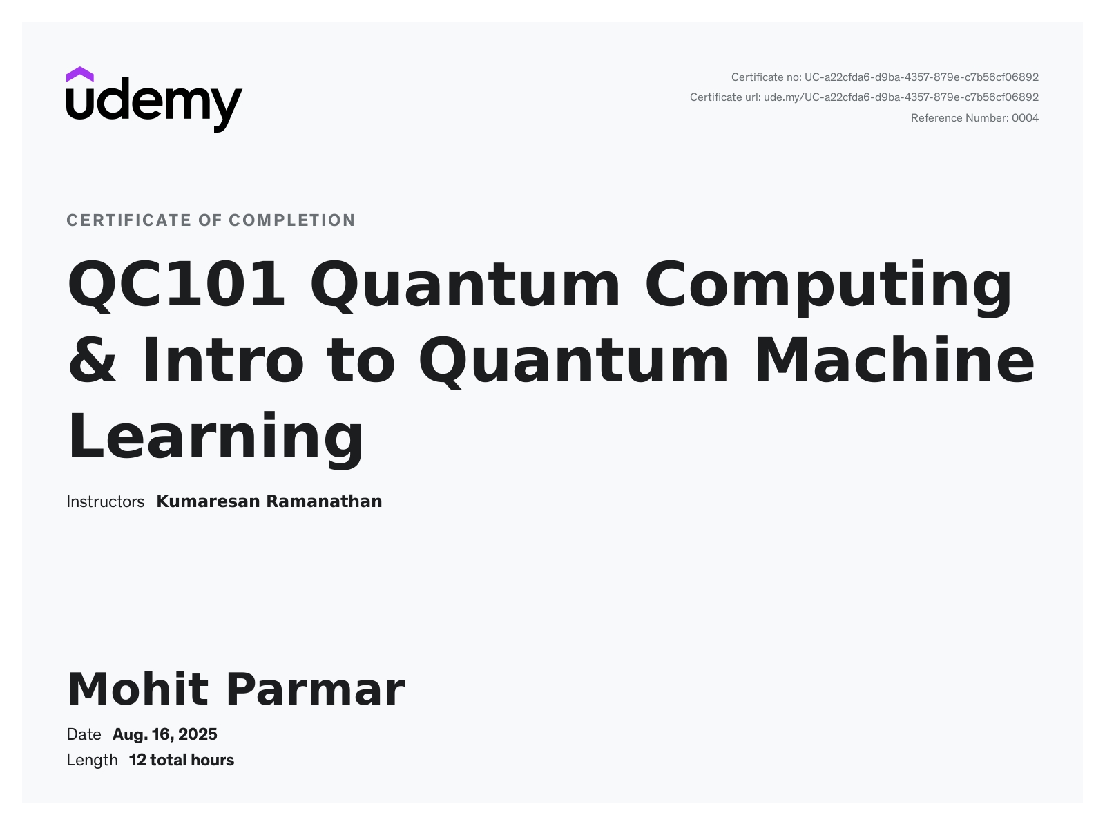 Quantum Computing and Intro to Quantum Machine Learning